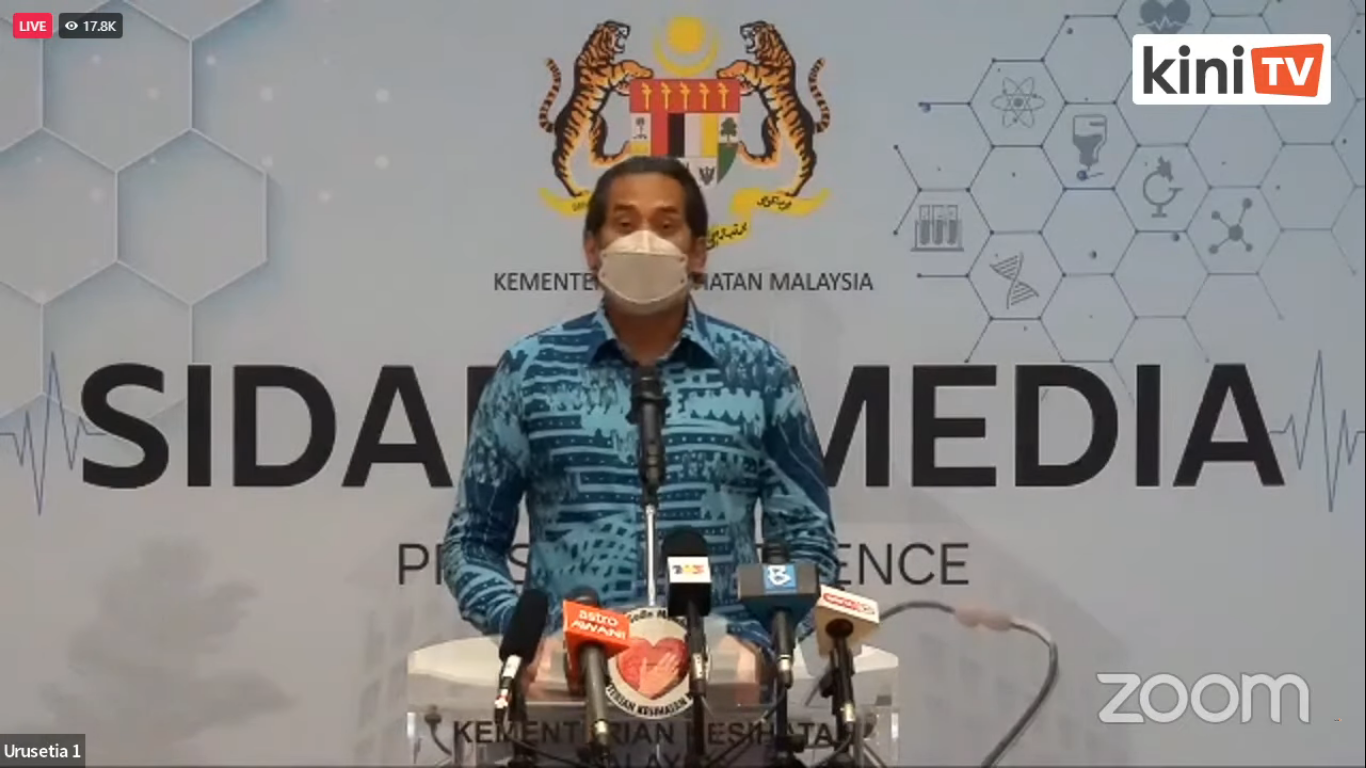 LIVE: Health Minister Khairy Jamaluddin holds press conference