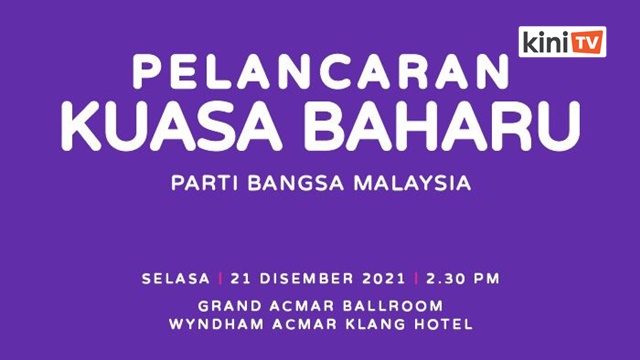 LIVE: Majlis pelancaran Parti Bangsa Malaysia
