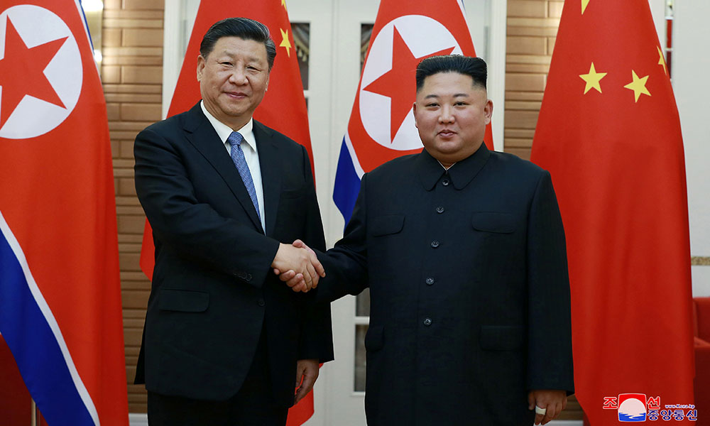 Leaders of N Korea, China vow greater cooperation in face of foreign hostility