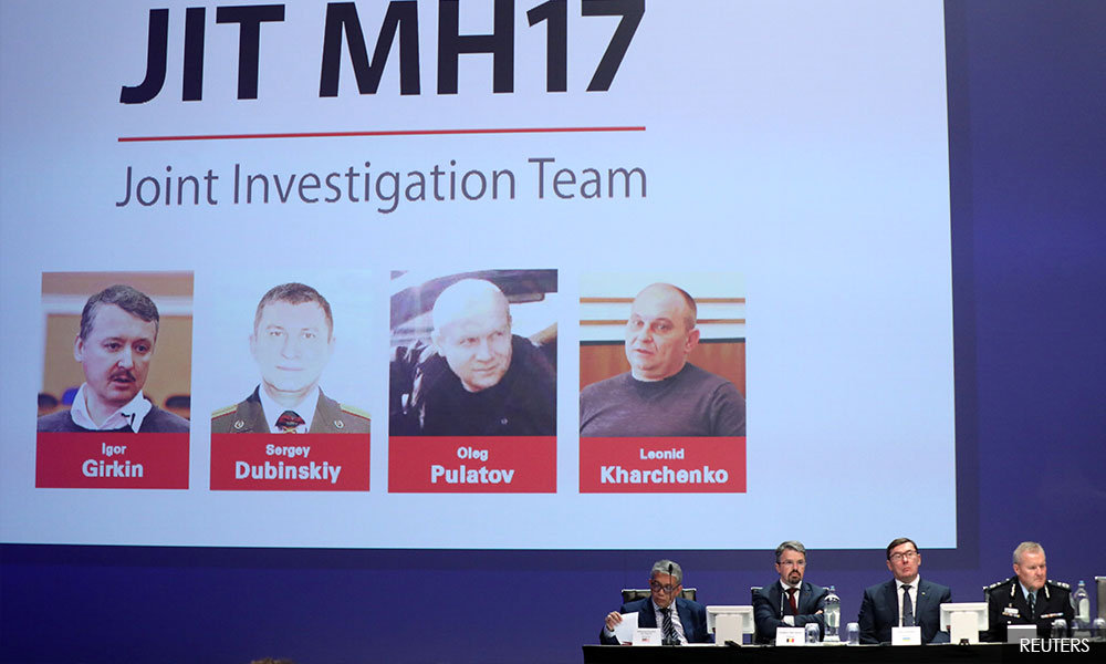 Suspects 'fully responsible' for MH17 downing, Dutch prosecution says