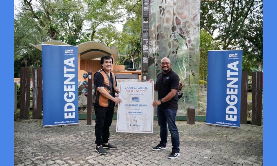 UEM Edgenta adopts two Zoo Negara giraffes