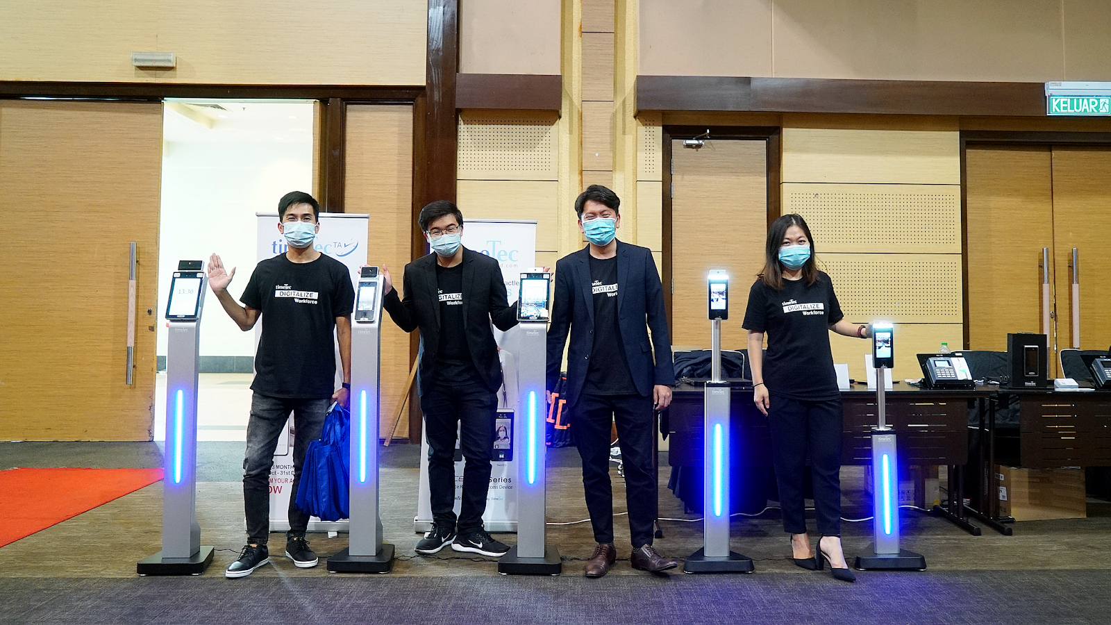 FingerTec Face ID 5/FTD零接触式门禁，出入更安全