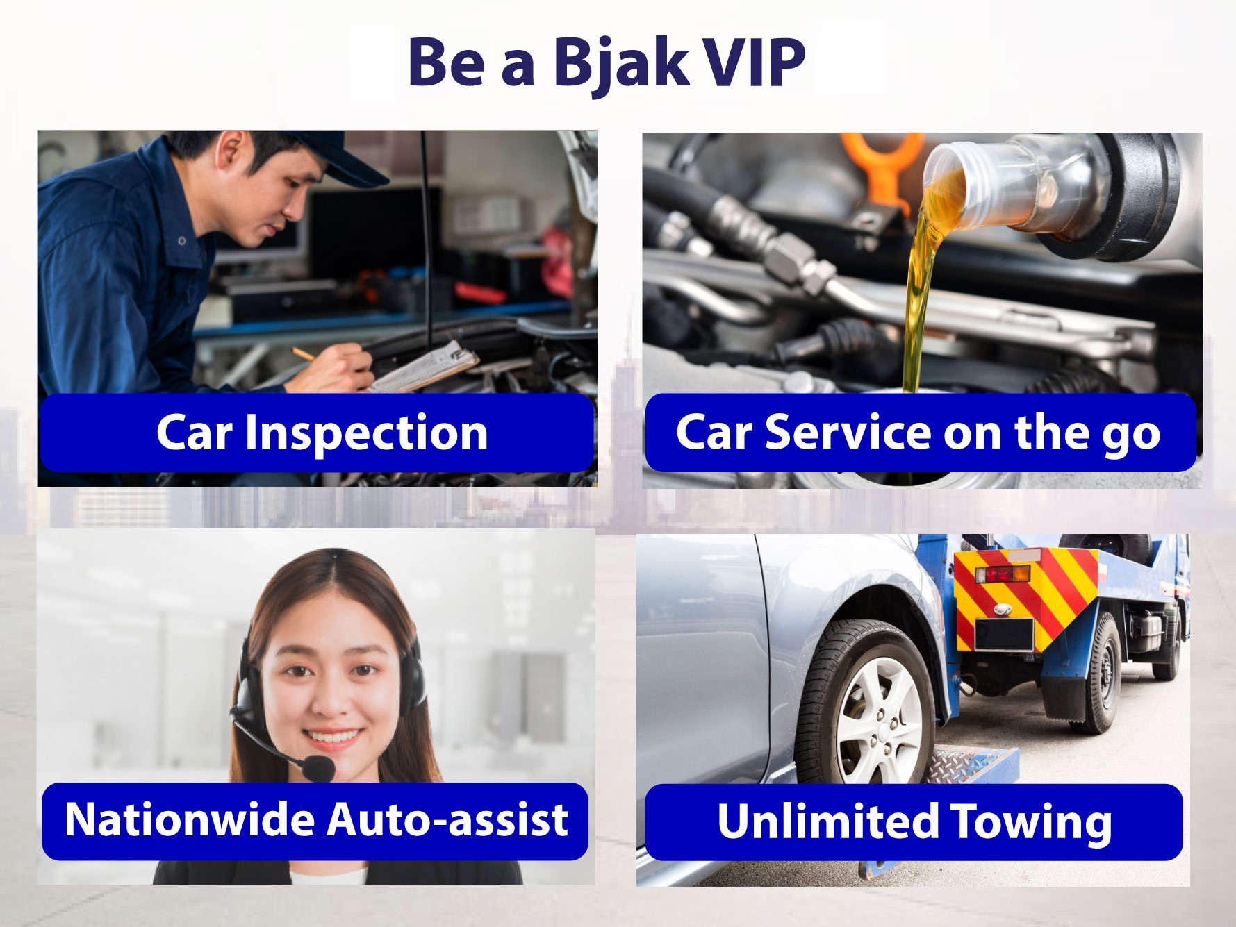 Bjak My Introduce Vip Package Offering Free Nationwide Unlimited Towing