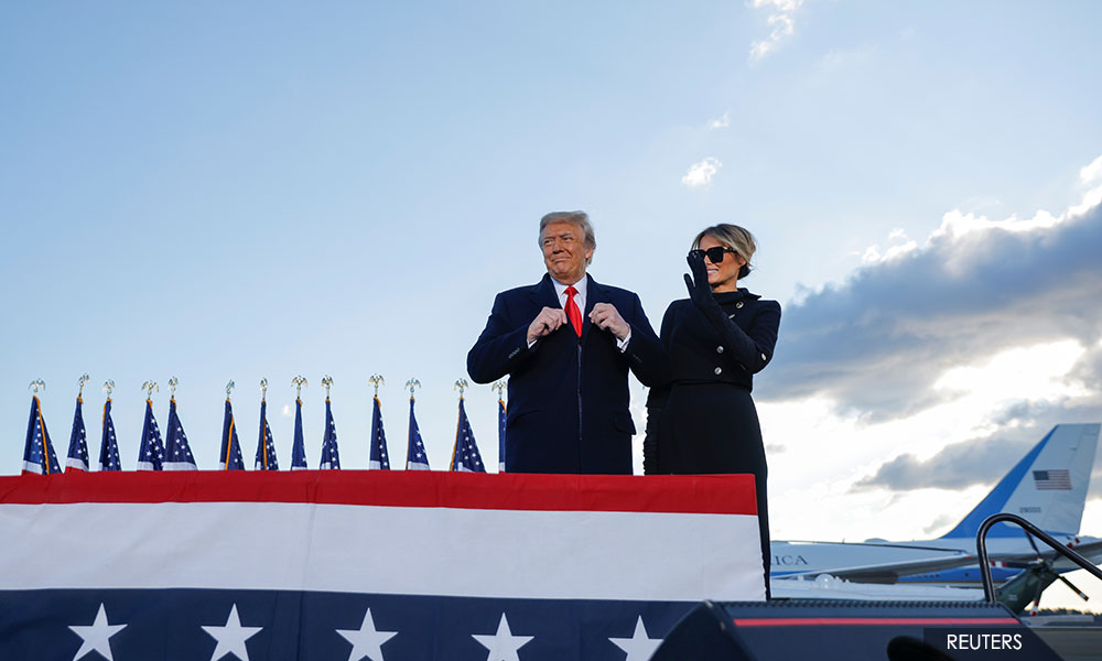 'We will be back in some form,' Trump vows at end of his tumultuous presidency