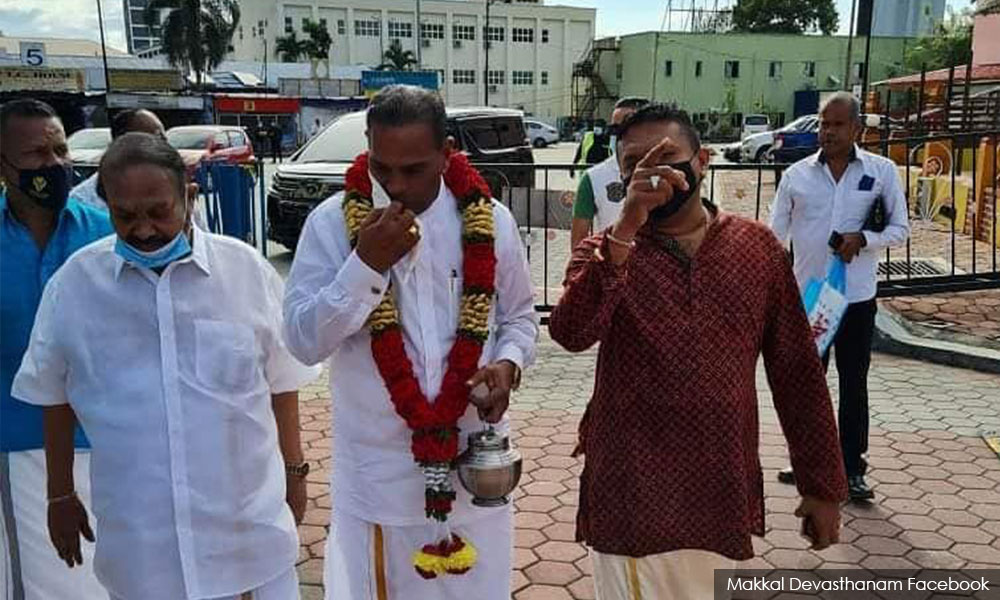 Saravanan perjelas terima kalungan bunga tak pakai pelitup muka