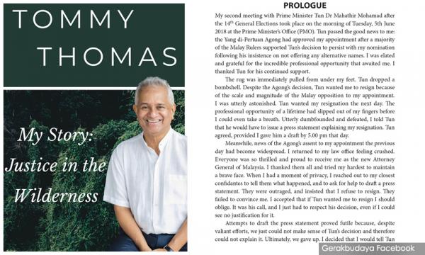 Yoursay Tommy Thomas Shocking Revelation