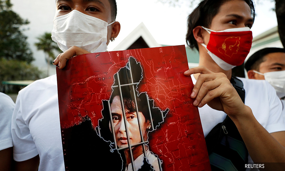 UN calls for release of Myanmar's Suu Kyi, Biden tells generals to go