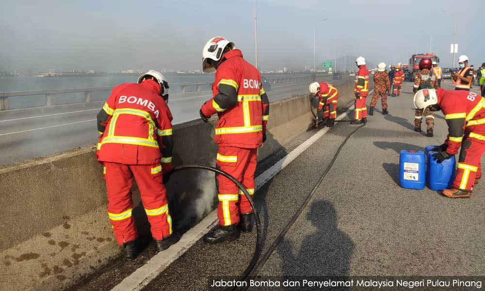 Penang bridge safe to use despite fire incident - Plus