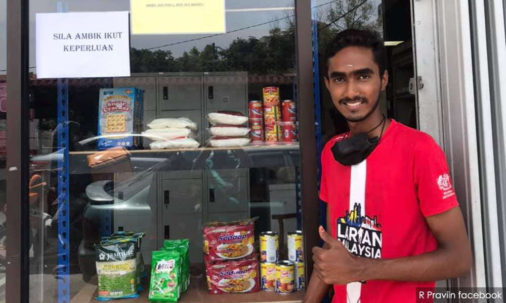 Youth sets up food bank with own pocket money to feed the poor