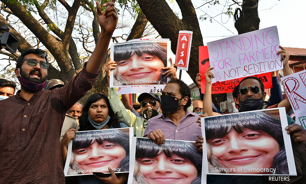 India's arrest of activist tied to Greta Thunberg's movement sparks outrage