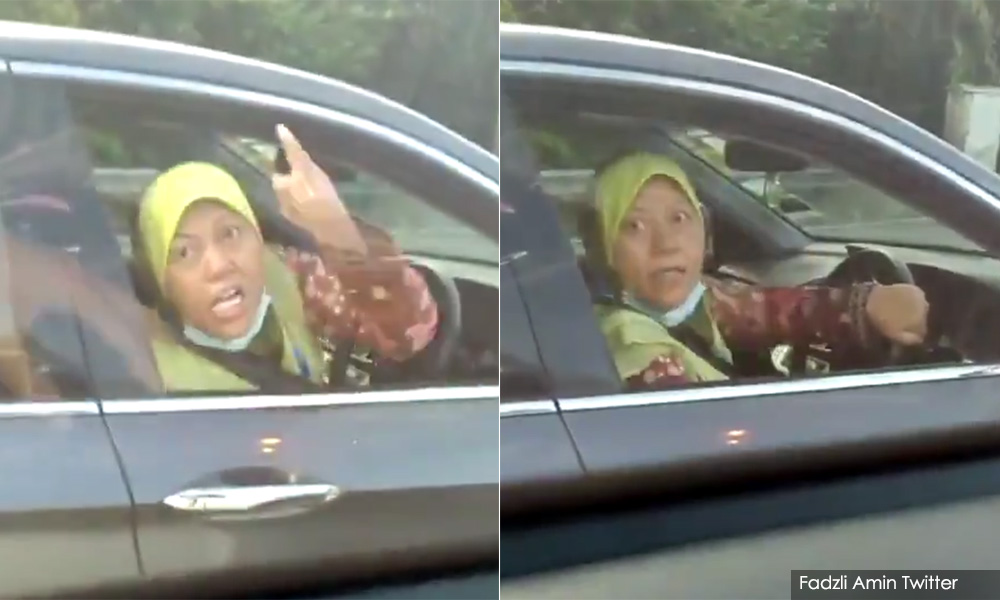 Wanita tular maki pemandu mohon maaf, pemuda dipanggil polis beri keterangan