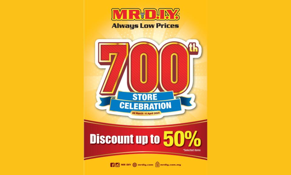 MR.DIY thanks Malaysians for its 700th store opening by offering up to 50% discounts on best selling products