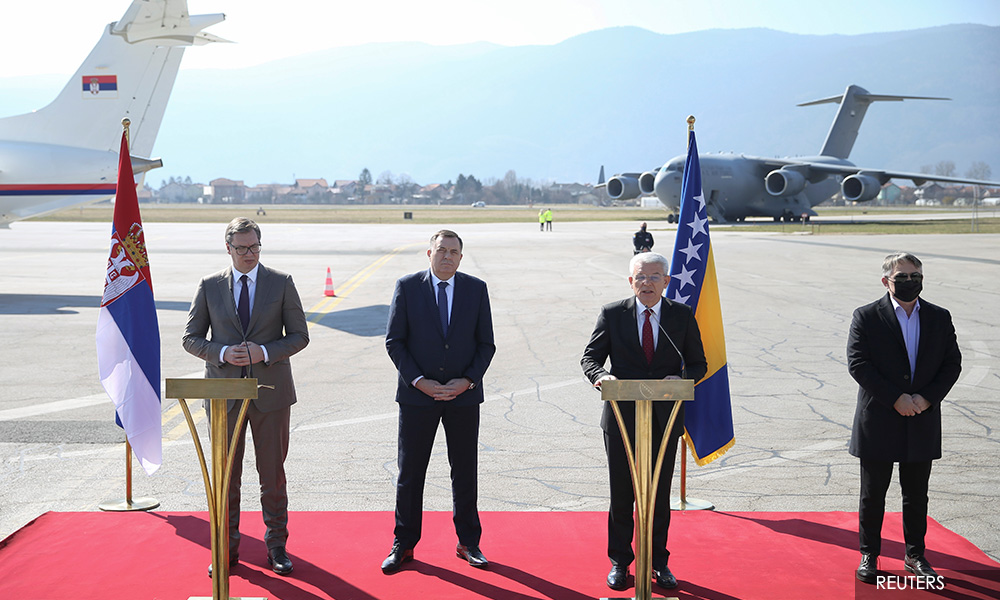 Former enemy Serbia donates Covid-19 vaccines to Bosnia's Muslims, Croats
