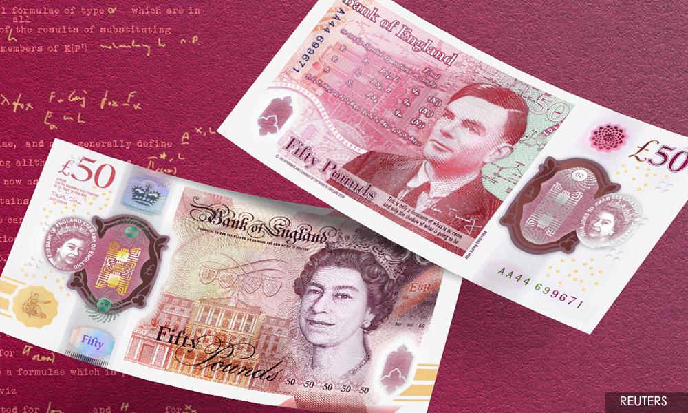 Bank of England unveils new banknote celebrating WW2 code-breaker Turing