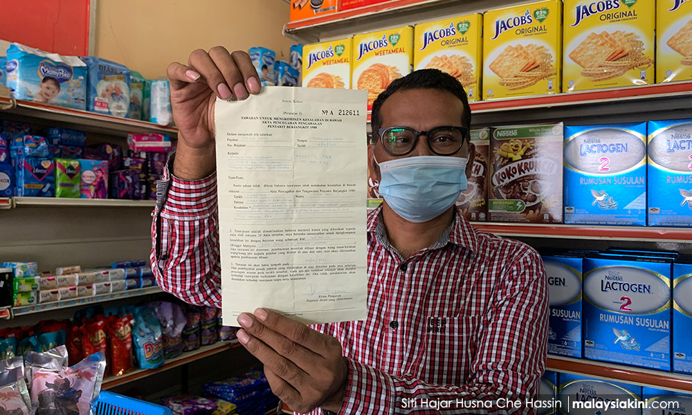 Repossessed car, unpaid loan, RM50k fine: Grocer offers to give up shop