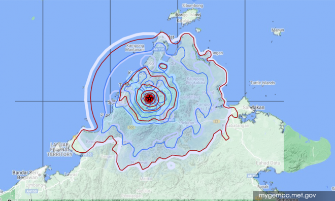 Gempa bumi lemah ketiga bulan ini di Ranau