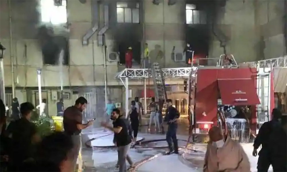 At least 27 dead in fire at Baghdad hospital for Covid-19 patients - medical sources
