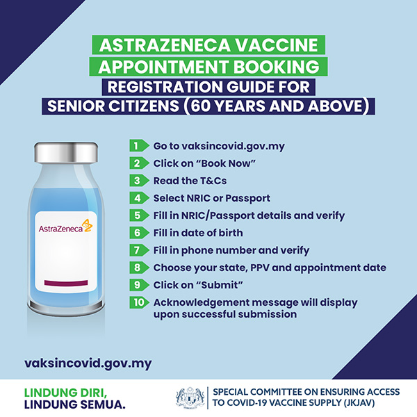 Astrazeneca vaccine malaysia register below 60