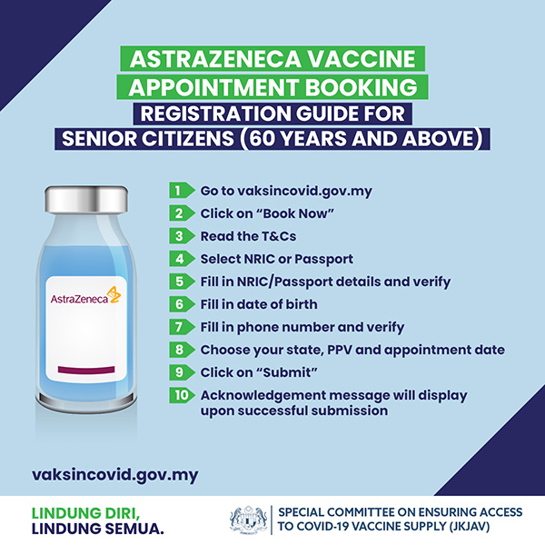 Bangi avenue convention centre vaccine type