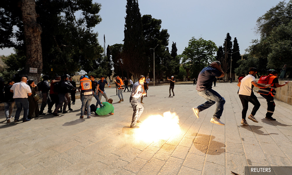 Palestinians, Israeli police clash at Al-Aqsa hours after Gaza truce