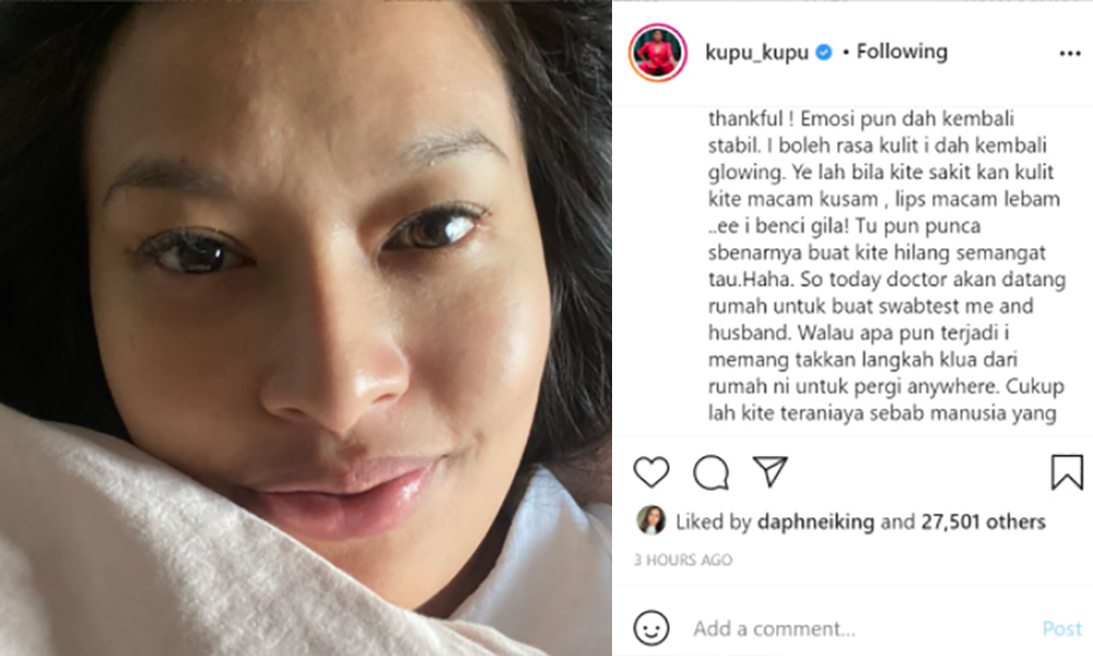 Nabila Huda kurung diri enggan aniaya orang lain dengan Covid-19