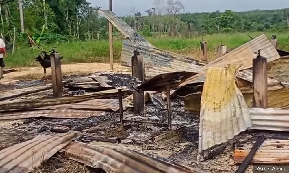 Video of charred Orang Asli home indicates fresh land grab, says activist
