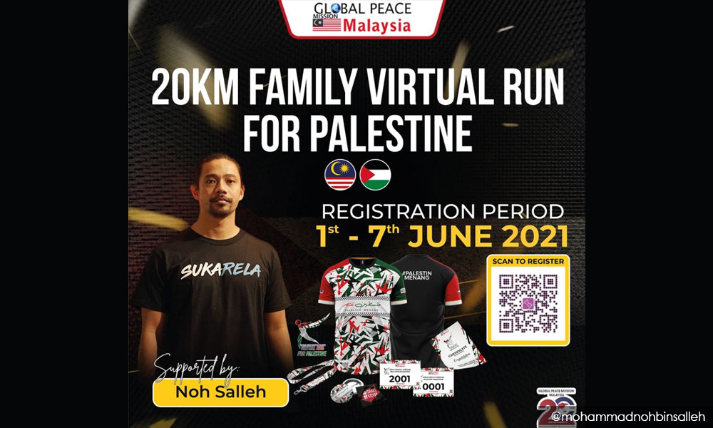 Noh Salleh ajak orang ramai bersolidariti lari 20km bantu Palestin