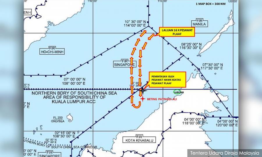 Ulasan Pesawat Tentera China Latihan Atau Pencerobohan