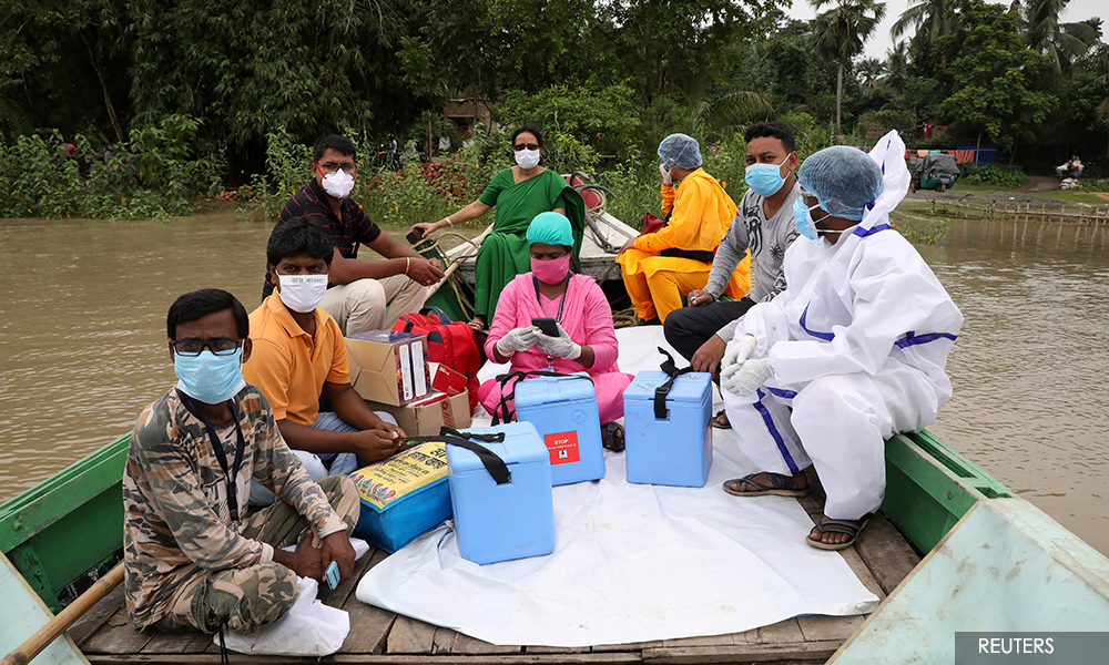 India's vaccinations hit record with free Covid shots