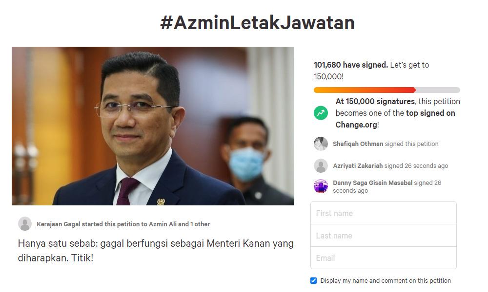 Azmin letak jawatan