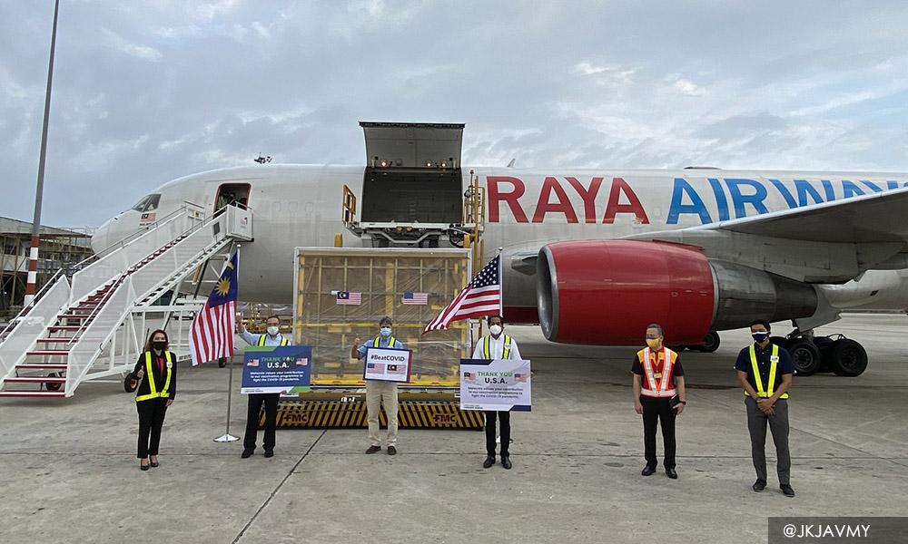 Malaysia receives one million Pfizer vaccine doses from US