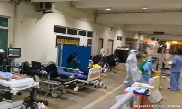 Laluan Di Hospital Kota Kinabalu Kini Jadi Wad Rawat Pesakit Covid 19