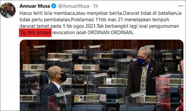 Mp Speaks Sixty Hours To A Major Constitutional Crisis In Malaysia
