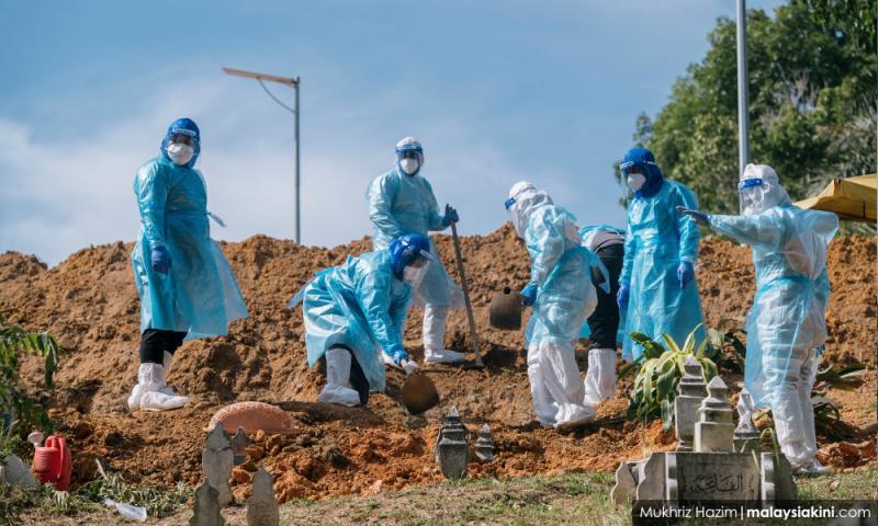 昨录得64宗冠病死例，砂州占三成居首