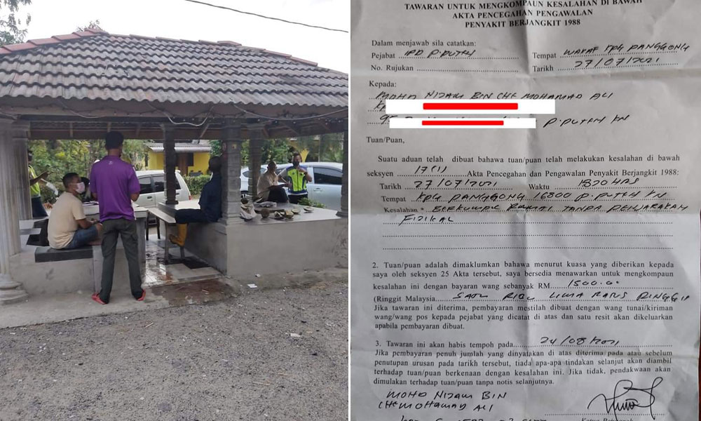 'Tutup pintu kereta, berjalan, tiba-tiba polis datang kompaun'