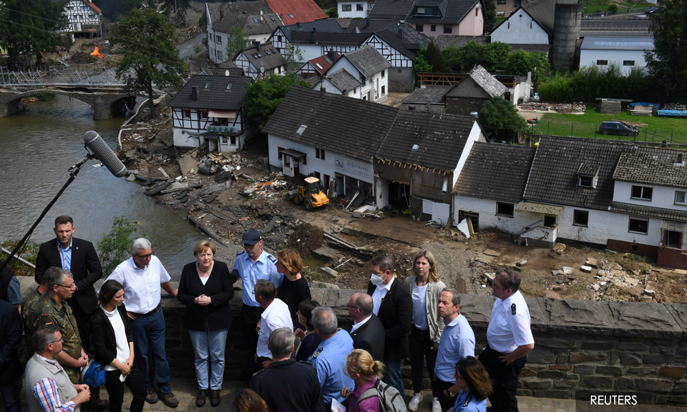 'It's terrifying': Merkel shaken as flood deaths rise to 188 in Europe