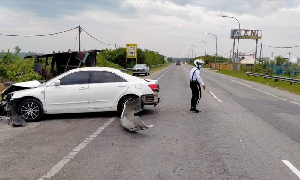 Elak babi melintas, kakitangan KTMB maut kemalangan