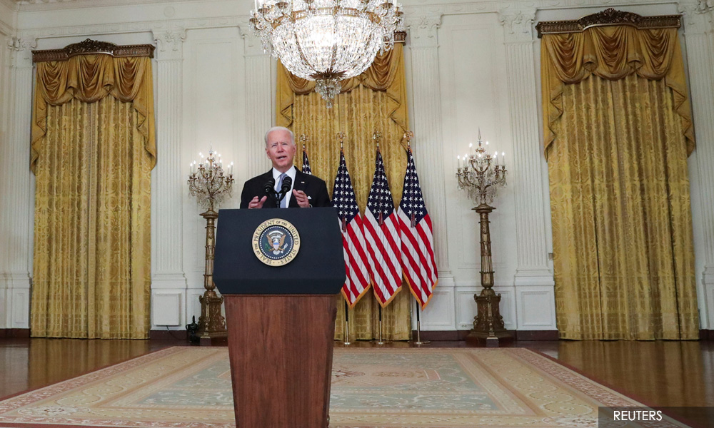 Biden scrambles to limit damage to credibility from Afghanistan
