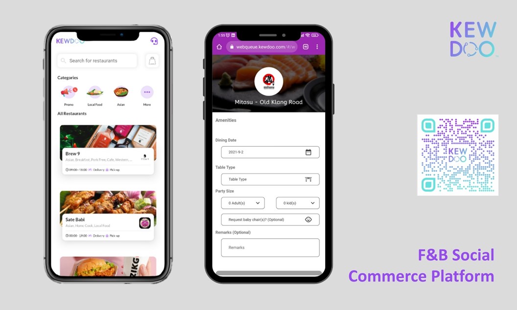 From online queue to F&B social commerce, Kewdoo is revolutionizing the dining experience and generating income opportunities for Malaysians