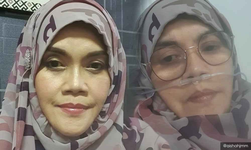 Oksigen dah stabil, cuma Aishah kejap bangun kejap tidur
