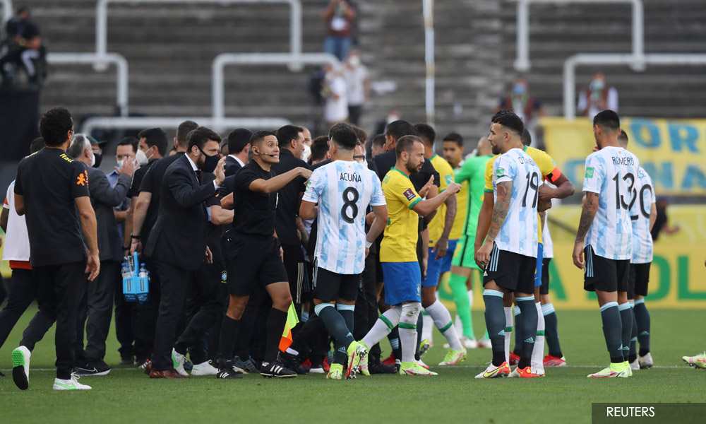 Brazil v Argentina football match suspended over quarantine breach