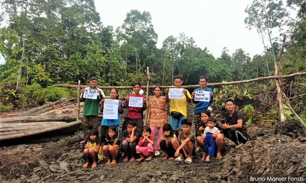 Penan communities set up blockade in bid to stop logging activities
