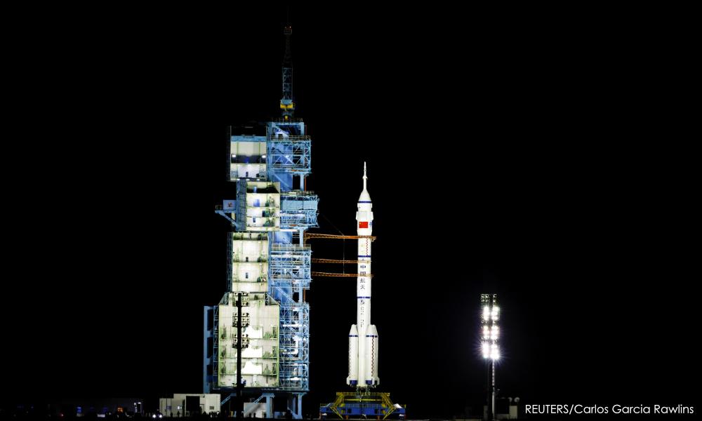 China launches second crewed mission to build space station
