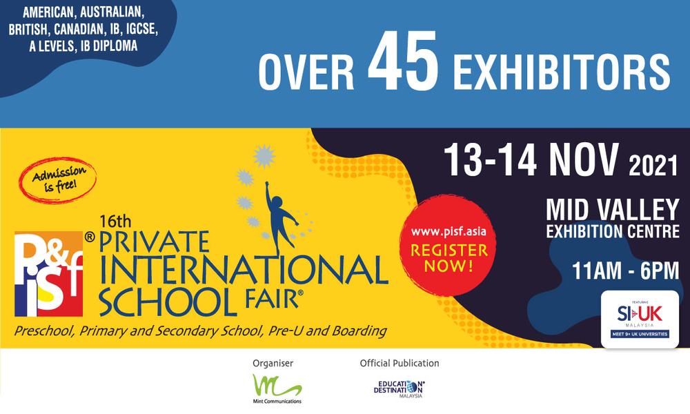 The 16th Private & International School Fair in Kuala Lumpur is back!
