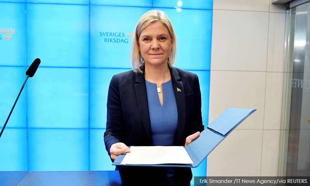 New Swedish PM resigns on first day in job, hopes for swift return