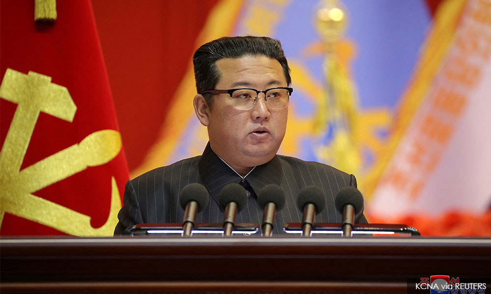 North Korea's Kim talks food not nukes for 2022